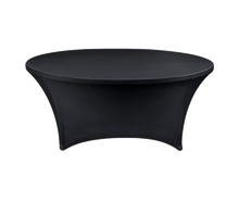 Stretchhusse Banketttisch D=120cm mieten – Miettisch, Eventtisch, Veranstaltungstisch, Partytisch