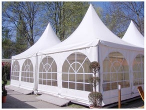 Pagodenzelt 4x4m, Pagode inkl. Boden