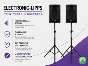 PA-Anlage/Lautsprecher mieten – Pronomic E-215 MA 15" Aktivboxen inkl. Stative
