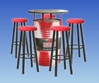 Deperados Stehtisch mit 5 Barhockern