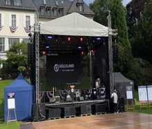 Bühne 8m x 6m, Open Air Stage, Groundsupport, Prolyte