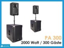 Musikanlage Tonanlage bis 300 Personen Komplett Set 2000W - Galerie - Bild 1