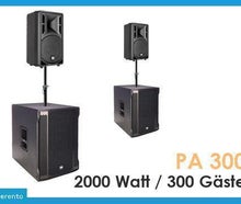 Musikanlage Tonanlage bis 300 Personen Komplett Set 2000W