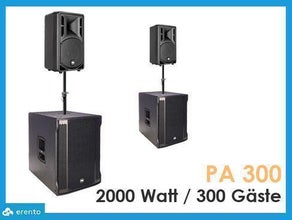 Musikanlage Tonanlage bis 300 Personen Komplett Set 2000W