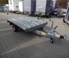gebremster einachser Hochlader Motorradtransporter bis zu 3 Motorräder 2,50x1,80m - 1500kg  Anhänger