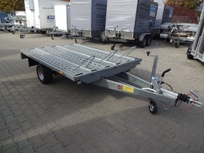 gebremster einachser Hochlader Motorradtransporter bis zu 3 Motorräder 2,50x1,80m - 1500kg Anhänger