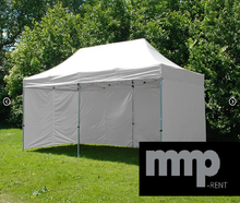 Faltzelt 3x6m, Faltpavillon winterfest, Pavillon mit Seitenwänden, wasserdicht