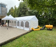 Weihnachtsfeier - Partyzelt 6 x 12 m inkl. Holzboden und Heizung