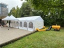 Weihnachtsfeier - Partyzelt 6 x 12 m inkl. Holzboden und Heizung