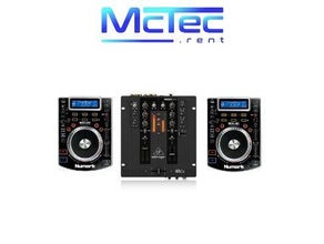 Gutes DJ Set Mischpult zwei CD-Player mit USB und Bluetooth