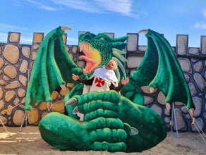 Drachen Fotowand, Fotopoint