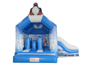 Hüpfburg Pinguin Springburg