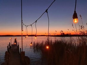 Vintage Lichterketten - hängende Glühlampen
