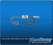 Stromteiler 63A 400V auf 2x 32A 400V