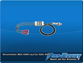 Stromteiler 63A 400V auf 2x 32A 400V