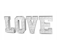 Leuchtbuchstaben XXL " LOVE " in Weiß oder Braun / Love Signs / Love Letters