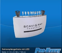 Sektempfangstheke mit LED