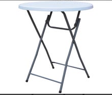 Stehtisch, Bistrotisch, Klapptisch,  80cm, weiß