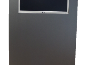 Rednerpult / Pult mit 2x LCD Monitoren 17 Zoll