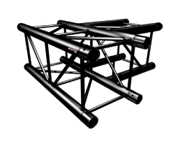 Naxpro-Truss FD 24 C35 90° 3 Weg Winkel RAL9005 - Seidenmatt