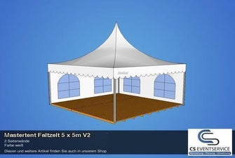 Mastertent Faltzelt 5 x 5m V2 Pavillon Partyzelt Zelt Ruckzuck