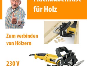 Flachdübelfräse Nutfräse Holzverbinder Schlitzfräse Fräse
