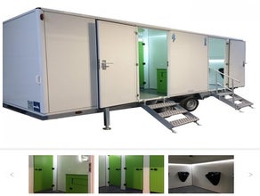 Toilettenwagen, Toi Wagen, WC Container, WC Anhänger, WC Wagen, VIP Toiletten, Veranstaltungstoilette, Toilettencontainer, Sanitär, Sanitäranlage, Sanitärwagen, Eventtoilette, Klowagen,mobile Toilette 620