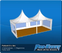 Faltzelt 3 x 6m