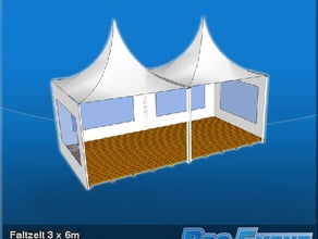 Faltzelt 3 x 6m