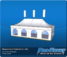 Mastertent Faltzelt 4 x 8m