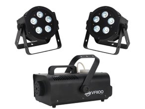 Lichtset D LED Lichtanlage Lichttechnik Licht Partybeleuchtung Scheinwerfer Nebelmaschine