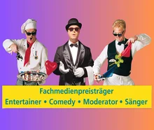 🤣 Comedy Empfangskochchef Paul de la Sauce, komischer Kellner oder Butler James: mit z.B. ... Tischzauberei, interaktiver Komik - Comedy mit Niveau auf höchstem Spaßlevel für  Ihre Hochzeit, Geburtstag, Firmenfeier, Jubiläum, Weihnachtsfeier u.v.m!!!