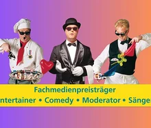 🤣 Comedy Empfangskochchef Paul de la Sauce, komischer Kellner oder Butler James: mit z.B. ... Tischzauberei, interaktiver Komik - Comedy mit Niveau auf höchstem Spaßlevel für Ihre Hochzeit, Geburtstag, Firmenfeier, Jubiläum, Weihnachtsfeier u.v.m!!!