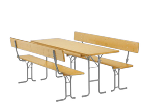 Festzeltgarniturset 70cm Lehne