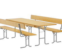 Festzeltgarniturset 70cm Lehne
