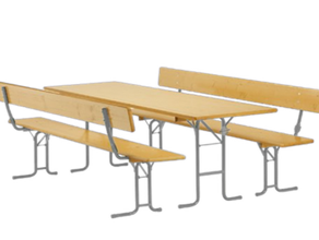 Festzeltgarniturset 70cm Lehne