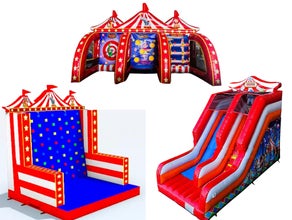 Kombi Angebot Schulfest XL Rutsche, Kletterwand, Spielecenter Wir liefern NRW weit !