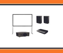 Public Viewing Set M Beamer Leinwand Lautsprecher