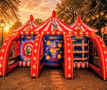 Circus Spielecenter 3 Spiele in einem "Dart, Ball, Ringe werfen" mieten