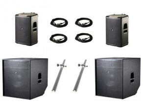 Lautsprecher Komplettsystem D.A.S. Avant mit 3700 Watt AKTIV - anschließen und  los geht's!