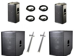 Lautsprecher Komplettsystem D.A.S. Avant mit 3700 Watt AKTIV - anschließen und los geht's!