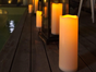 LED Outdoor Kerzen Akku  Set 8 Stück mieten – Miettisch, Eventtisch, Veranstaltungstisch, Partytisch - Galerie - Bild 3