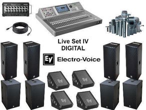 Komplette Tonanlage für Live  Band Pack IV - DIGITAL -