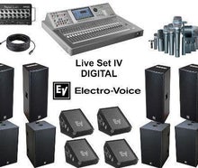Komplette Tonanlage für Live Band Pack IV - DIGITAL -