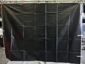 stabile 3 x 3 Seitenwand ohne Fenster schwarz