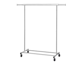 Garderobenständer, Kleiderständer 220 cm silber