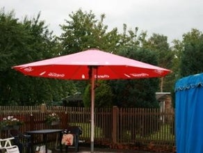 Sonnenschirm, Großschirm mit Fuß