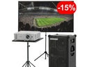 Public Viewing Paket mieten (ab € 119): Full-HD Beamer, 120" Leinwand & SOUNDBOKS ✓ Akkubetrieb ✓ Outdoor-tauglich - Galerie - Bild 1