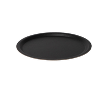 Serviertablett, rutschfest, schwarz Ø 35 cm