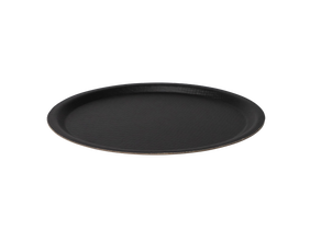Serviertablett, rutschfest, schwarz Ø 35 cm